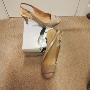Nine West Sling Back Heels Size 9.5